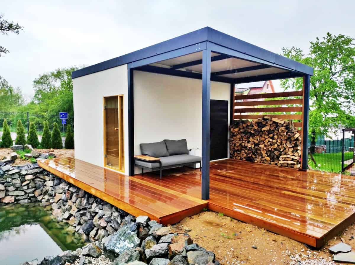 Zahradní domek s vlastní saunou