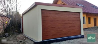 Montovaná garáž pro 1 stání se sekčními vraty