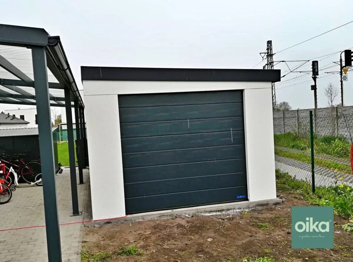Montovaná garáž pre 1 auto s hotovou omietkou