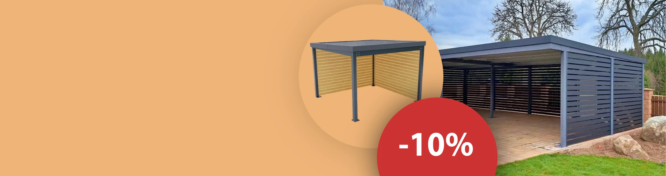 Sleva 10 %na přístřešky a pergoly!