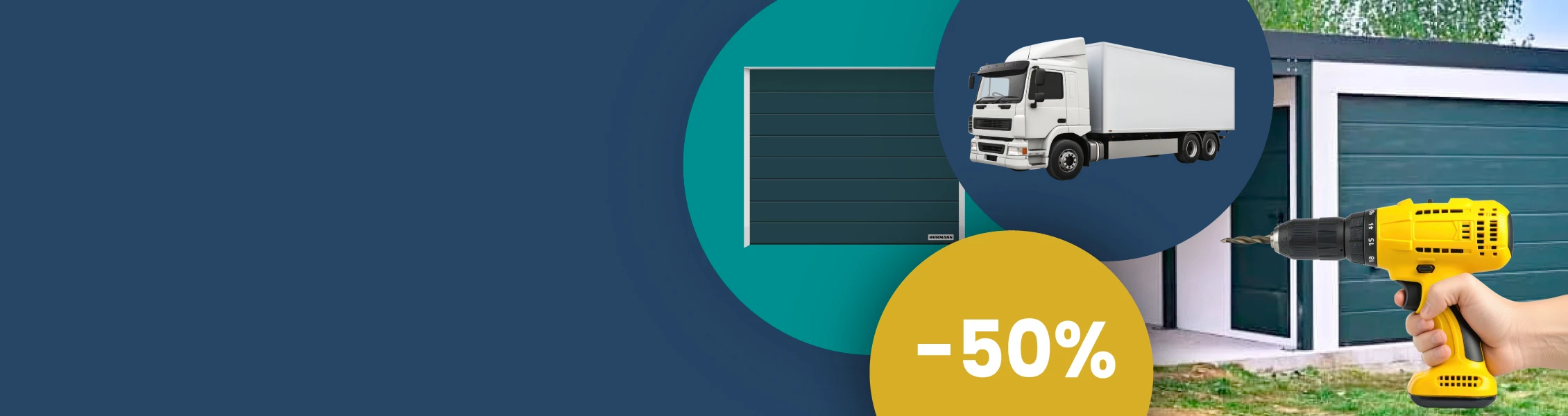 Podzimní akce Doprava a montáž + vrata50% sleva