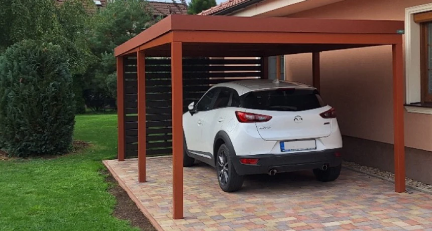 Stylový přístřešek pro auto se slevou až 50&nbsp;000&nbsp;Kč