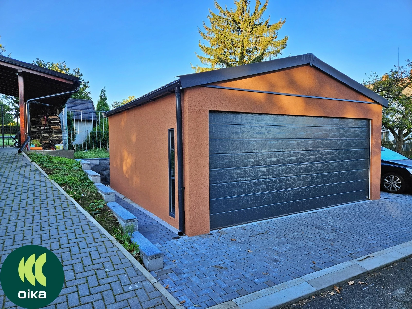 Prémiová garáž s hotovou omítkou