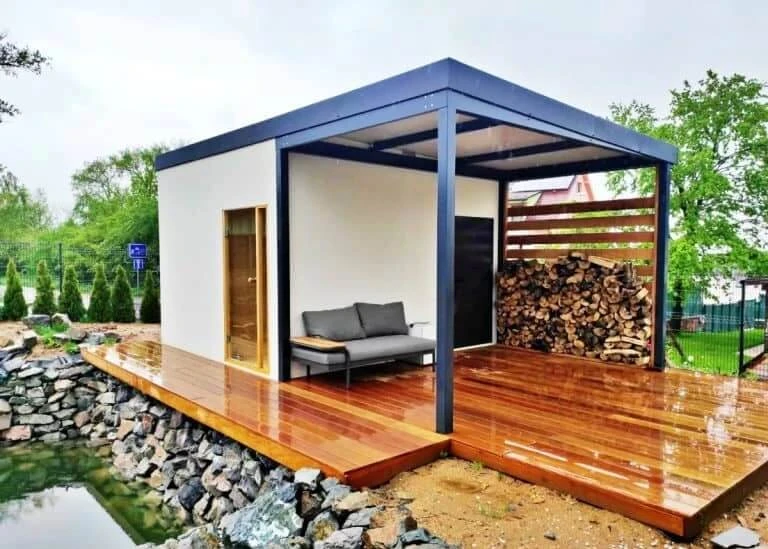 Venkovní domek pro saunu bez kompromisů