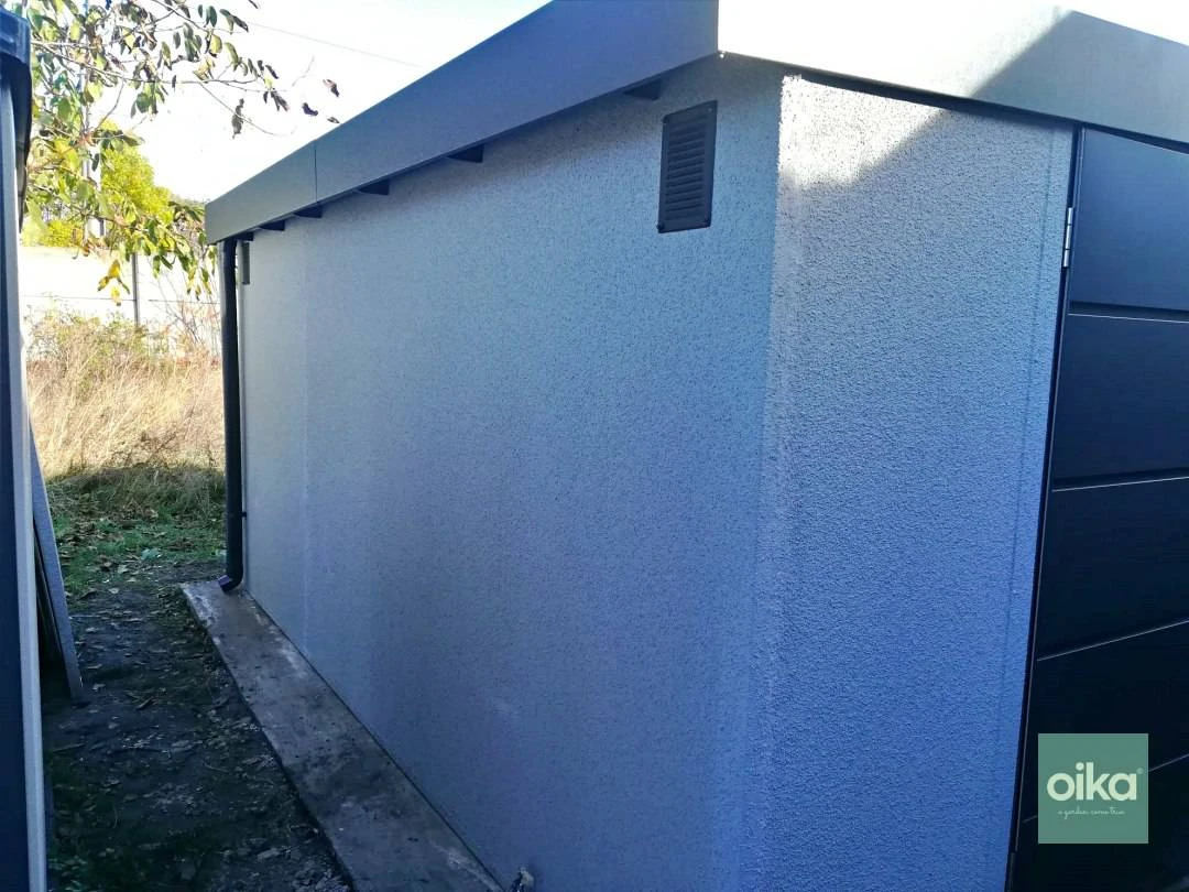 Nová stěna po požáru garáže Sny na popel, aneb záchrana garáže na míru