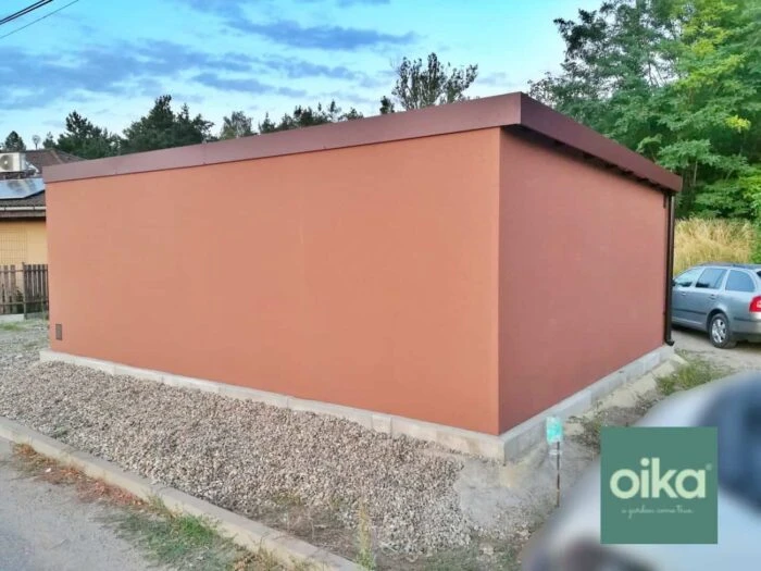 Garáž pre 2 autá s hotovou omietkou a kompletnou izoláciou