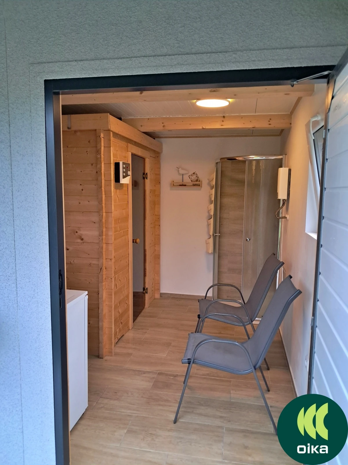 Zahradní domek se saunou