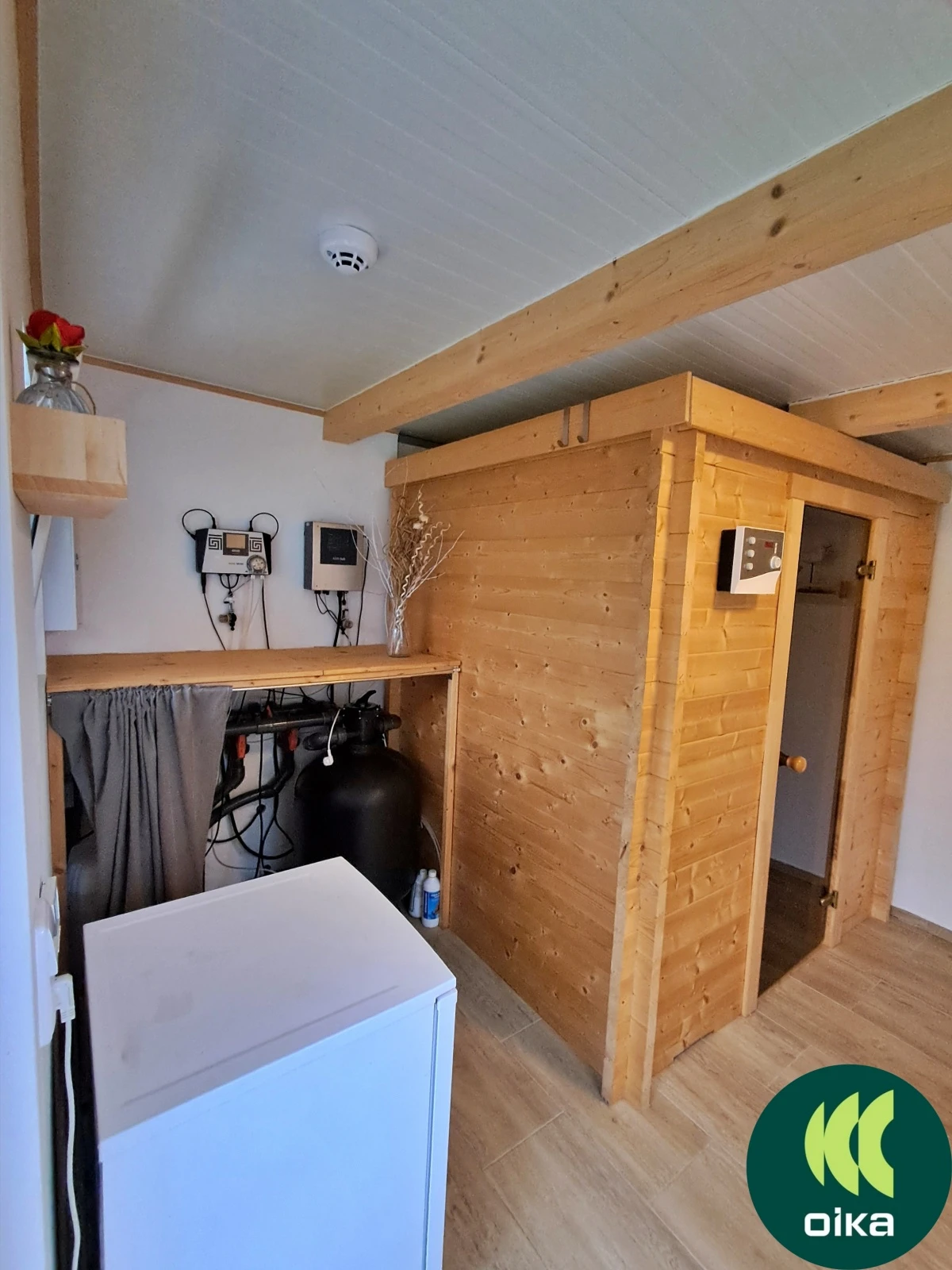 Zahradní domek se saunou