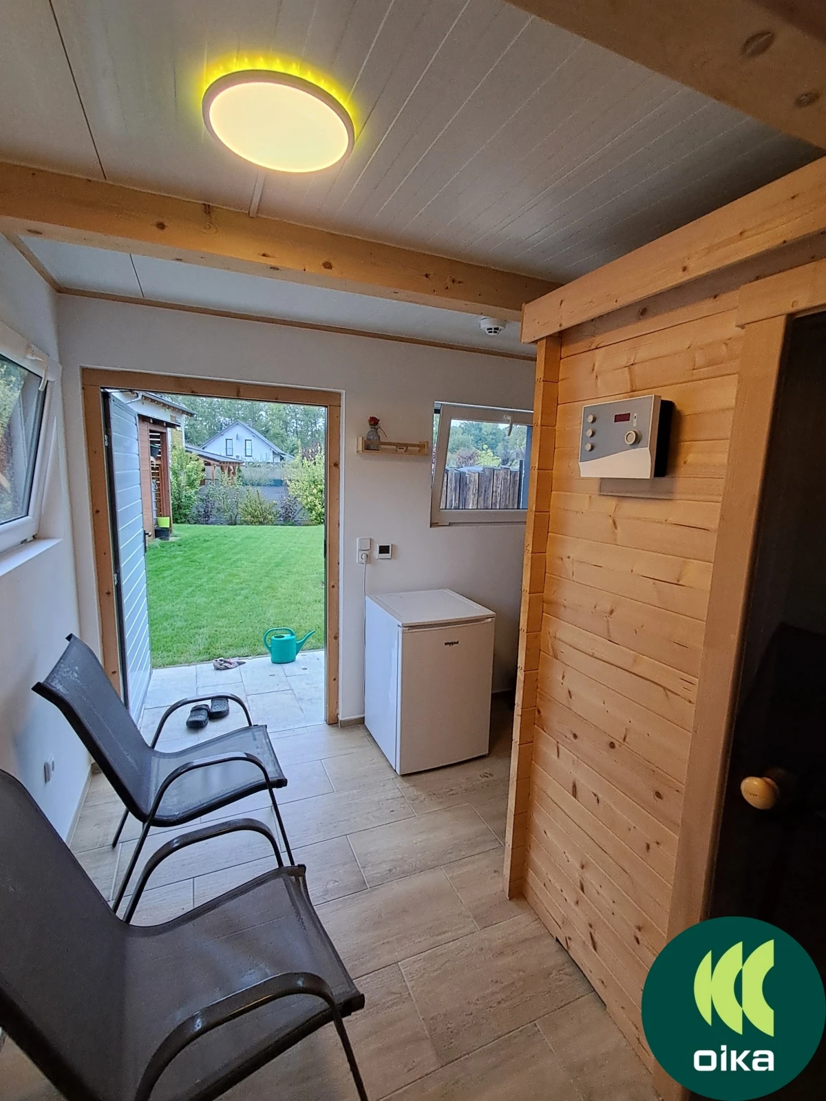 Zahradní domek se saunou